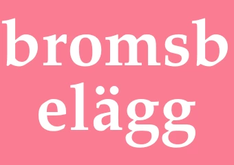 Synonym bromsbelägg