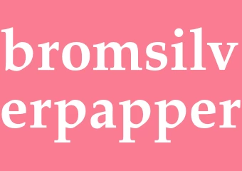 Synonym bromsilverpapper