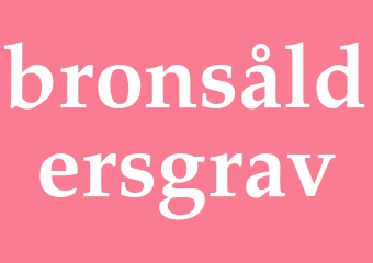 Synonym bronsåldersgrav
