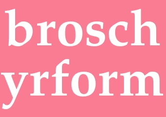 Synonym broschyrform