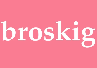 Synonym broskig