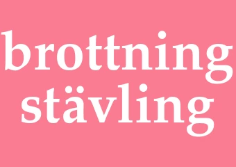Synonym brottningstävling