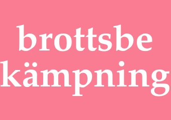 Synonym brottsbekämpning