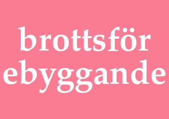 Synonym brottsförebyggande
