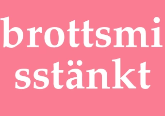 Synonym brottsmisstänkt