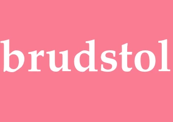 Synonym brudstol