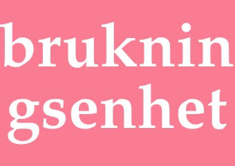Synonym brukningsenhet