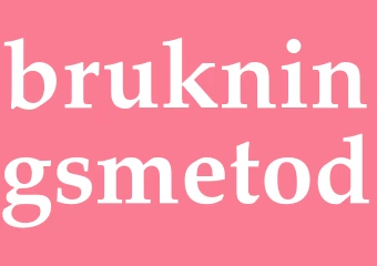 Synonym brukningsmetod