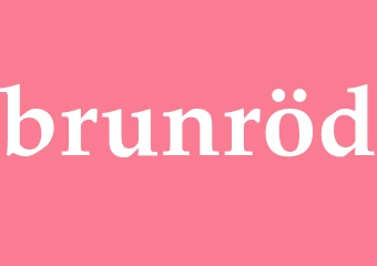 Synonym brunröd