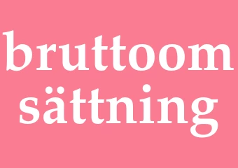 Synonym bruttoomsättning