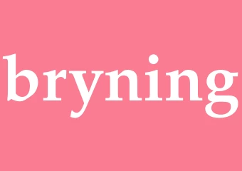 Synonym bryning
