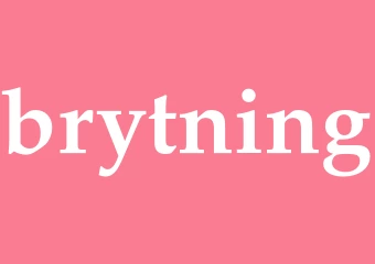 Synonym brytning