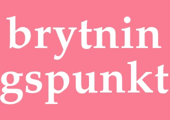 Synonym brytningspunkt