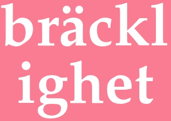 Synonym bräcklighet