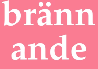 Synonym brännande