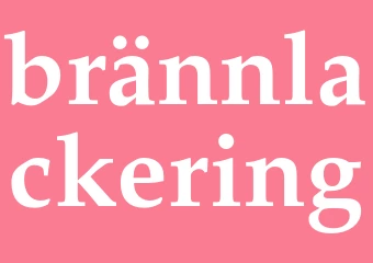Synonym brännlackering