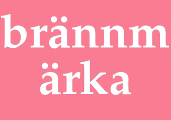 Synonym brännmärka