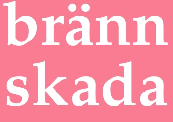 Synonym brännskada