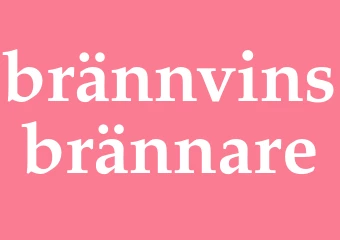 Synonym brännvinsbrännare