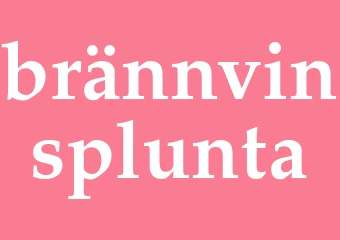 Synonym brännvinsplunta
