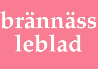Synonym brännässleblad