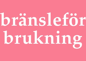 Synonym bränsleförbrukning