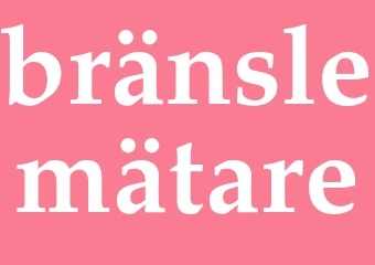 Synonym bränslemätare