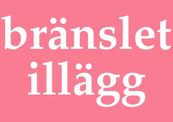 Synonym bränsletillägg