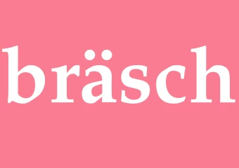 Synonym bräsch