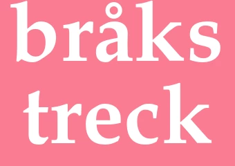 Synonym bråkstreck