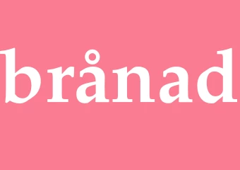 Synonym brånad