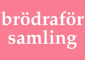 Synonym brödraförsamling