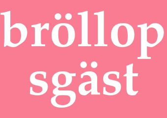 Synonym bröllopsgäst
