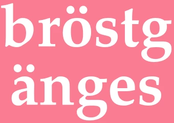 Synonym bröstgänges