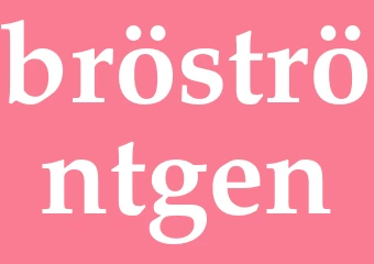 Synonym bröströntgen