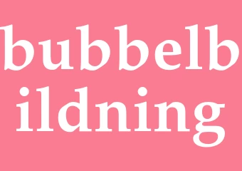 Synonym bubbelbildning