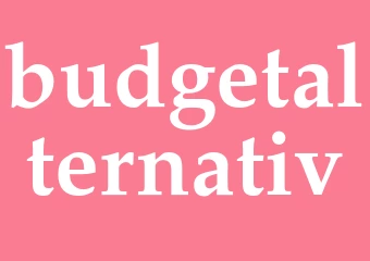 Synonym budgetalternativ