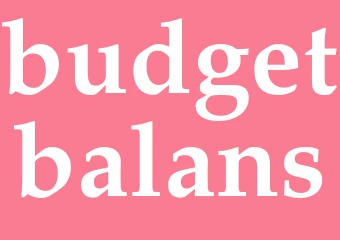Synonym budgetbalans