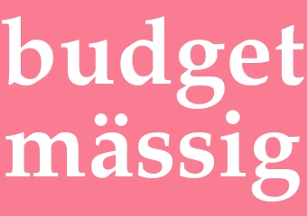 Synonym budgetmässig