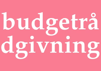 Synonym budgetrådgivning