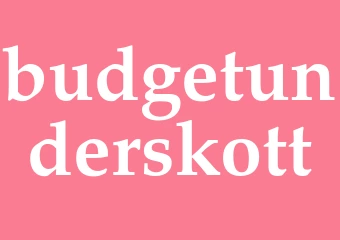 Synonym budgetunderskott