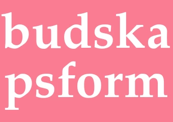 Synonym budskapsform