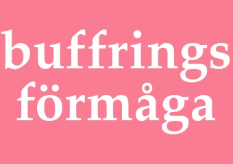 Synonym buffringsförmåga