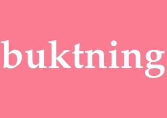 Synonym buktning