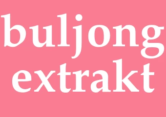 Synonym buljongextrakt