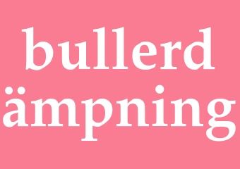 Synonym bullerdämpning