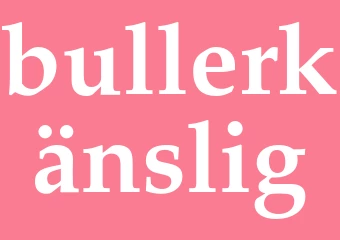 Synonym bullerkänslig