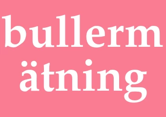 Synonym bullermätning