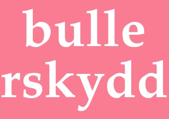 Synonym bullerskydd
