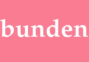 Synonym bunden